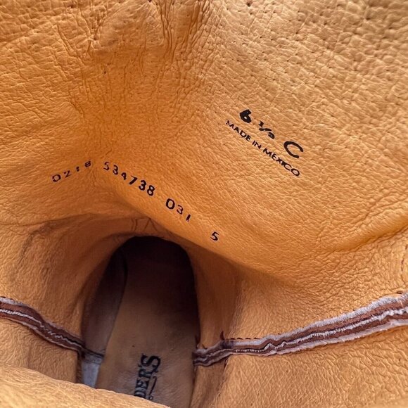 Cavenders Women Size 6.5C Dark Brown Spike Leather Pull On Western Cowboy Boot - Picture 12 of 16